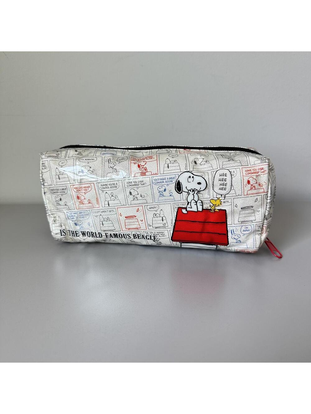 Peanuts Snoopy Character Waterproof Pencil Case Pouch NEW